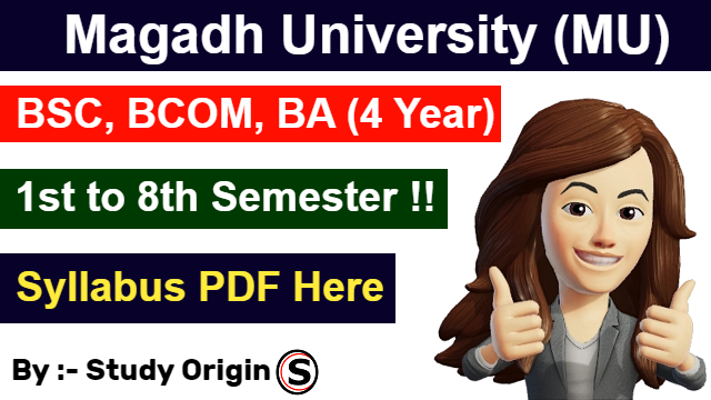 Magadh University UG New Syllabus 2023