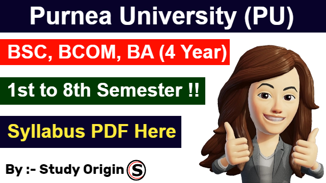 Purnea University UG New Syllabus 2023