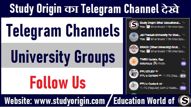 Study Origin Telegram Groups Join US