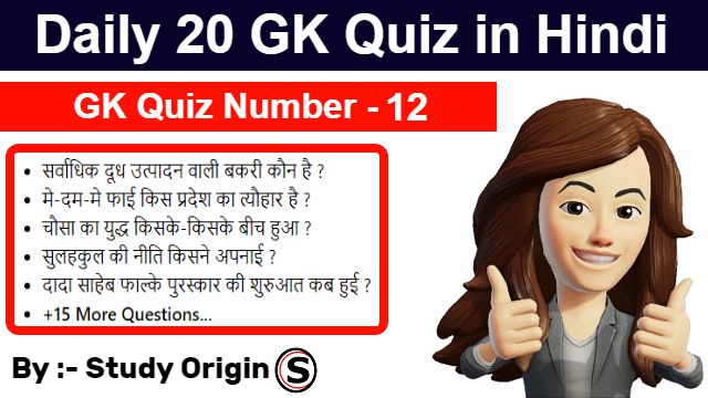 12th Daily GK Quiz