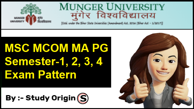 Munger University PG Exam Pattern