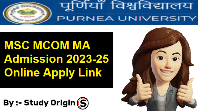Purnea University PG Admission 2023-25