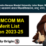 BNMU PG 3rd Merit List 2023