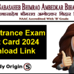 BRABU PhD Admit Card 2024