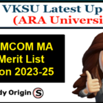 VKSU PG 1st Merit List 2023-25
