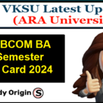 VKSU UG 1st Semester Admit Card 2024