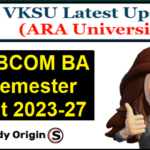 VKSU UG 1st Semester Result 2023-27
