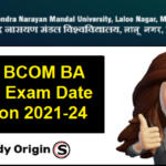 BNMU Part 3 Exam Date 2021-24