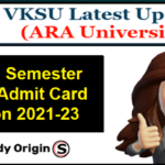 VKSU PG Admit Card 2021-23