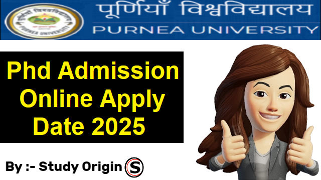 Purnea University PhD Admission 2025