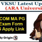 VKSU SEM 2 Exam Form 2024-26