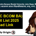 BNMU UG 1st Merit List 2025