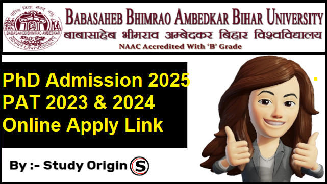 BRABU PhD Apply Link 2025