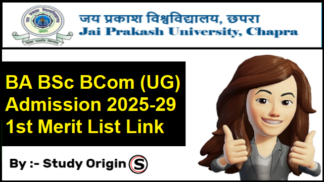 JPU UG 1st Merit List 2025-29
