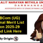 LNMU Merit List 2025-29