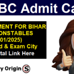 RECRUITMENT FOR BIHAR POLICE CONSTABLES
