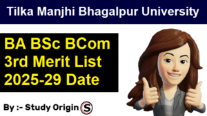 TMBU UG 3rd Merit List 2025 Admission Date
