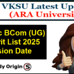 VKSU UG 1st Merit List 2025