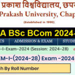 JP UG 1st Semester Result 2025