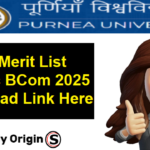 Purnea University 1st Merit List 2025