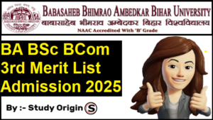 BRABU UG 3rd Merit List 2025-29 Apply & Correction