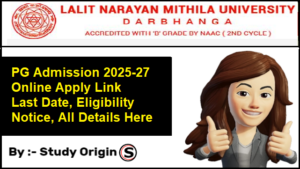 LNMU PG Admission 2025-27 Online Apply Link MA MSc MCom