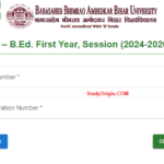 BRABU BEd Result 2025