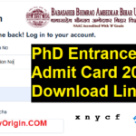 BRABU PhD Entrance Admit Card 2025