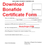 Bonafide Certificate