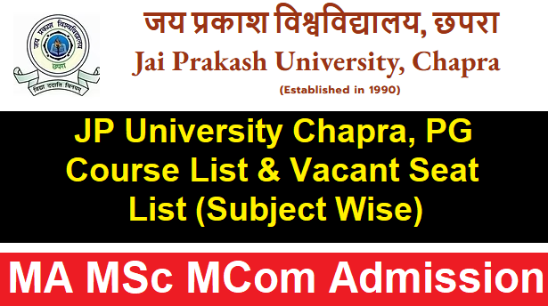 JP University PG Course List