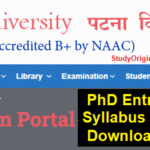 Patna university PhD Entrance Syllabus 2025