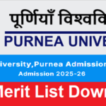 Purnea University PG Merit List 2025